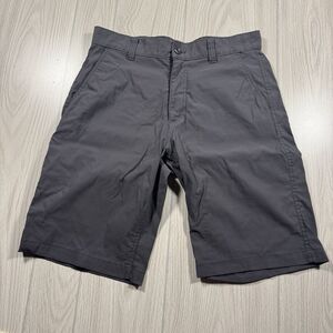 Eddie Bauer Travex Shorts Mens 33 Gray Performance Stretch Outdoors Gorpcore EUC